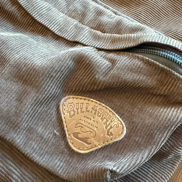 Vintage Billabong Small Women’s Surf Brown Corduroy Retro Backpack - Picture 4 of 8